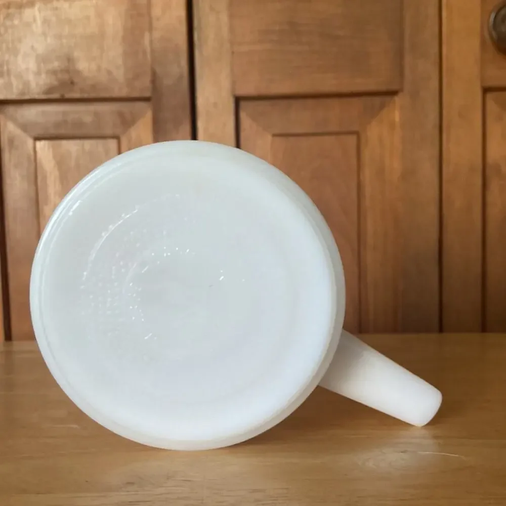 Vintage White Milk Glass Ovenware Soup Bowl